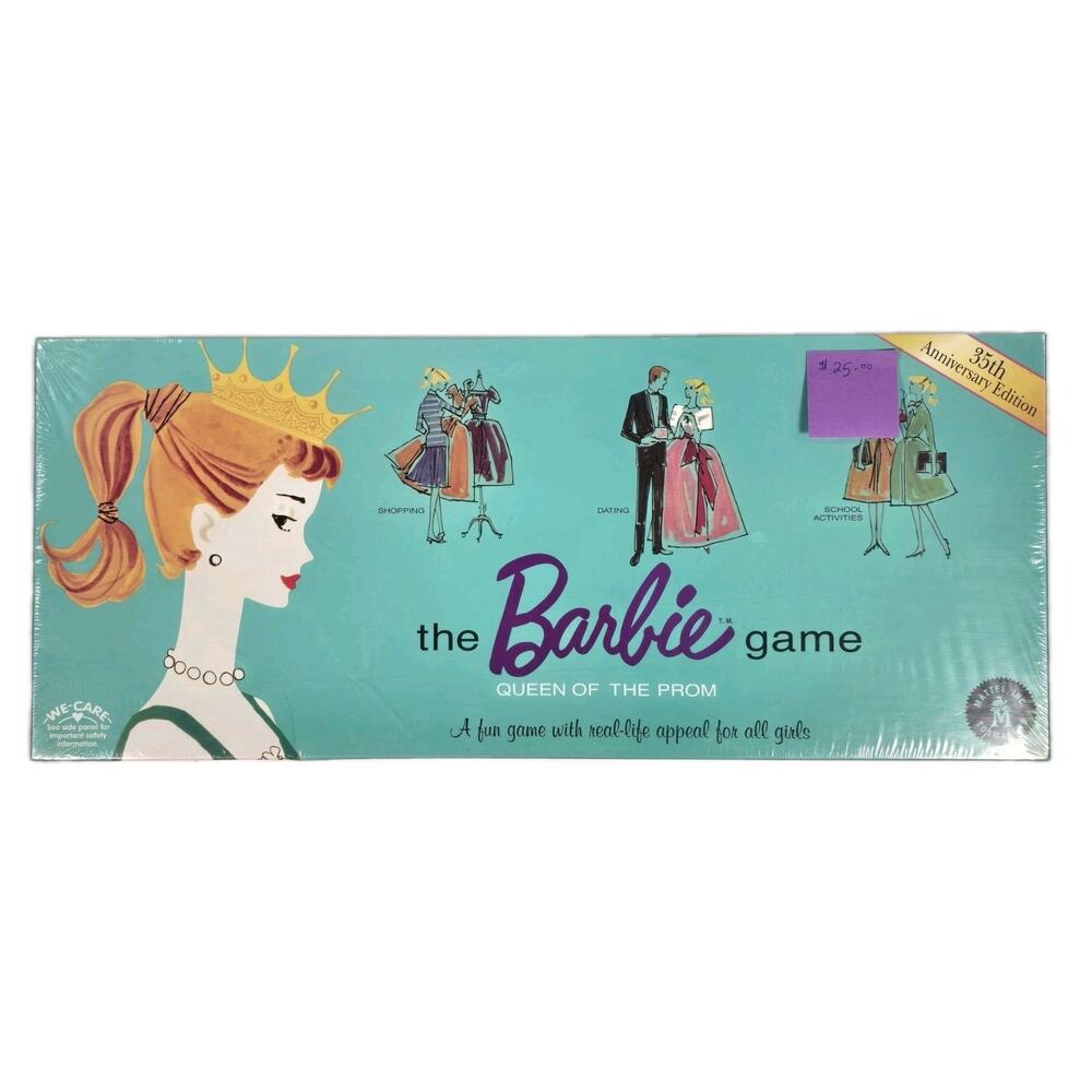 Vintage 1994 THE BARBIE GAME Queen of the Prom Board Game New, Sealed 5094